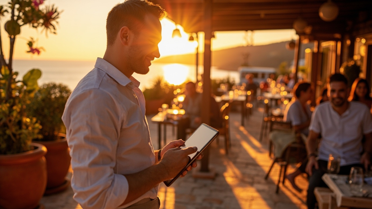 Terrace seating — illustrative integrations backdrop